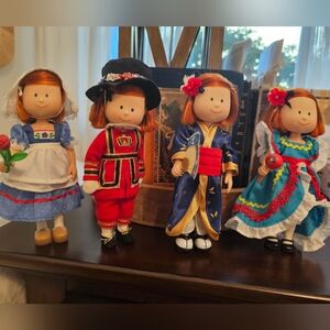 **SOLD**Set of Four International Madeline Dolls